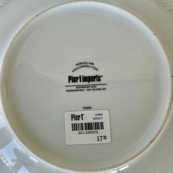 3-8 1/4” DECORATIVE FRUIT, CHINA PLATES. COLORFUL FARMHOUSE PLATES. - Picture 7 of 7